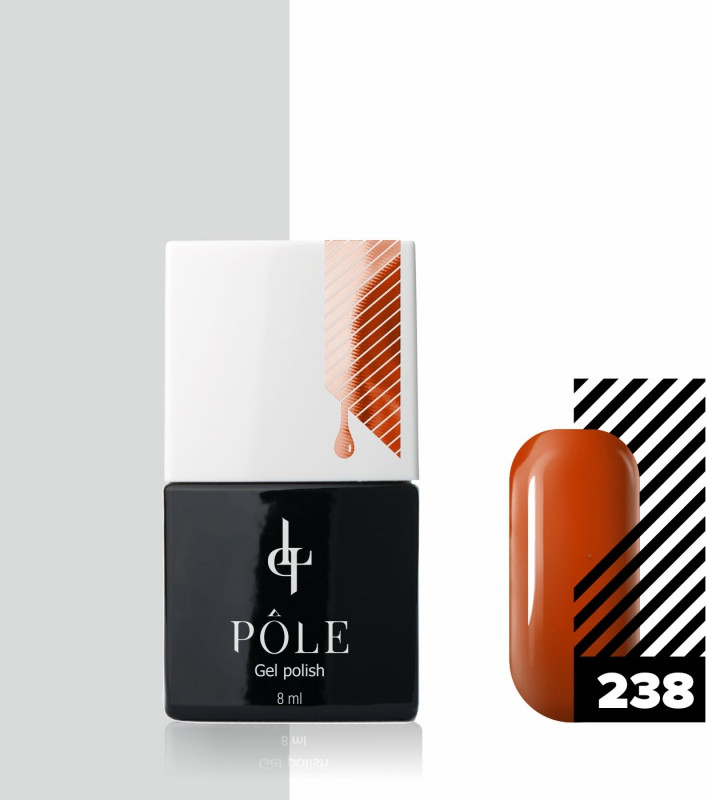 Гель-лак для ногтей, оттенок 238 Тыквенный сок | Pole