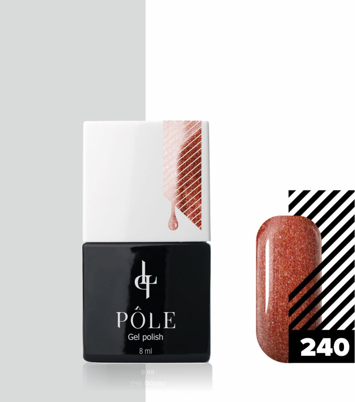 Гель-лак для ногтей, оттенок 240 Фейерверк | Pole