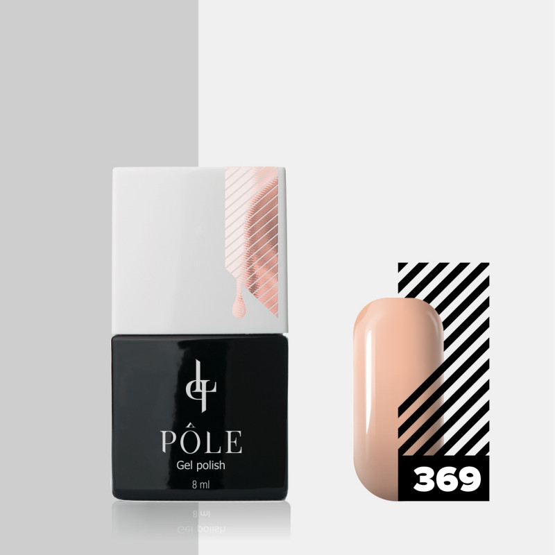 Гель-лак для ногтей, оттенок 369 Кремовая пудра | Pole