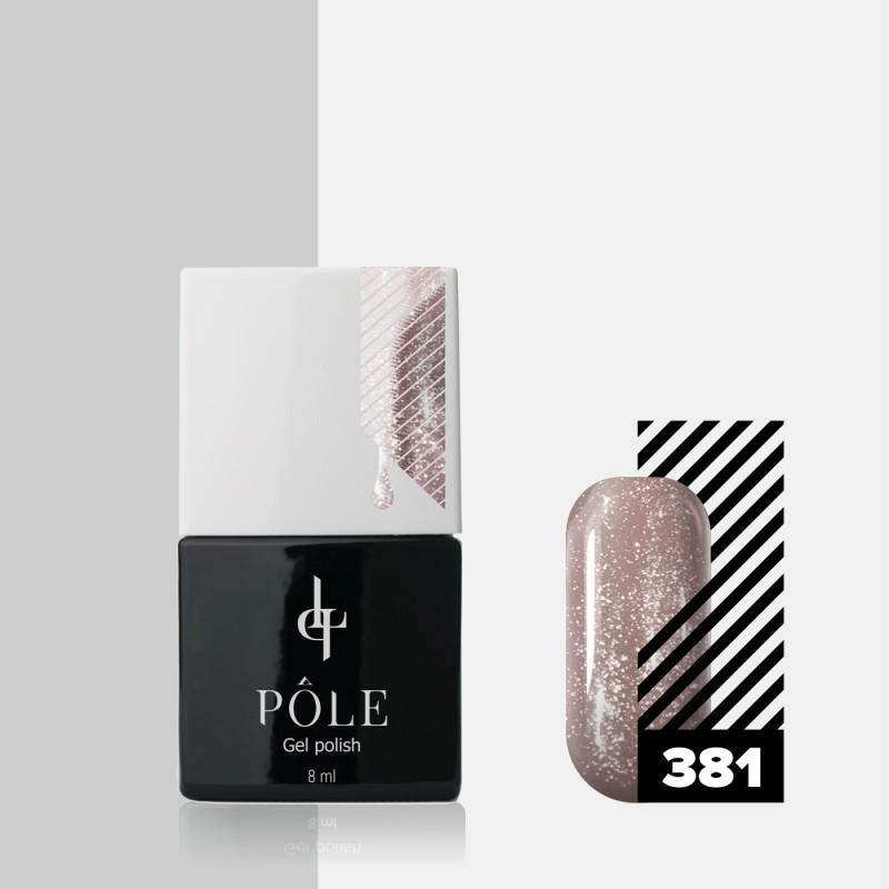 Гель-лак для ногтей, оттенок 381 Шелковый кокон | Pole