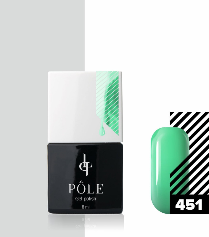 Гель-лак для ногтей, оттенок 451 Остров наслаждения | Pole