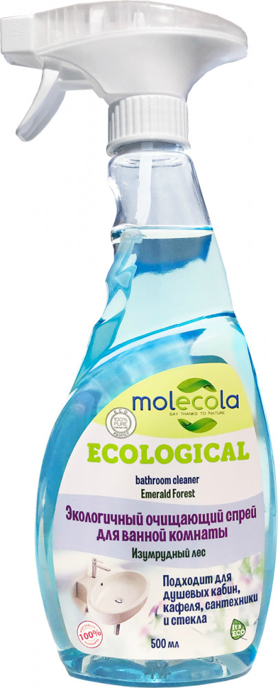 Cпрей очищающий для ванной комнаты «Изумрудный лес» | Molecola