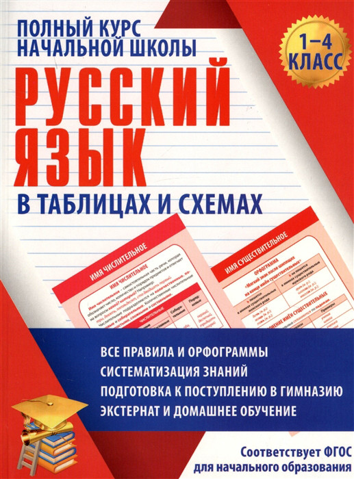 Русский язык. 1-4 классы. Полный курс начальной школы в таблицах. ФГОС | Полный курс начальной школы