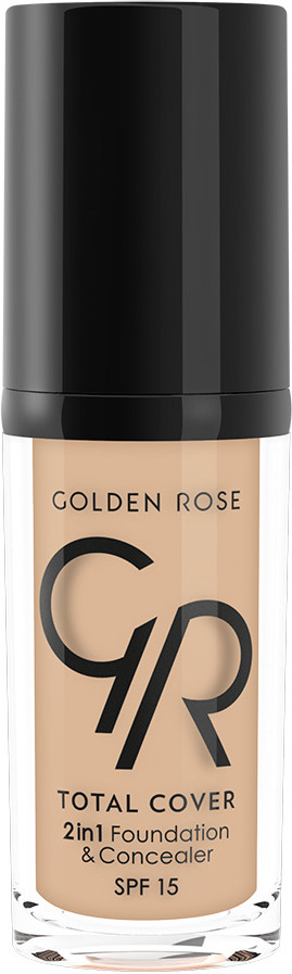 Крем тональный «Total Cover 2 in1 Foundation & Concealer» SPF 15, оттенок 05 Cool Sand | Golden Rose