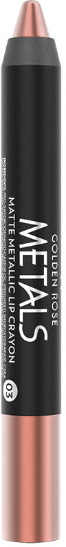 Помада-карандаш для губ «Matte Lip Crayon», тон 03 | Metals Metallic | Golden Rose