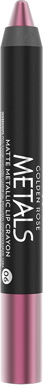 Помада-карандаш для губ «Matte Lip Crayon», тон 06 | Metals Metallic | Golden Rose