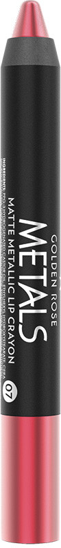 Помада-карандаш для губ «Matte Lip Crayon», тон 07 | Metals Metallic | Golden Rose