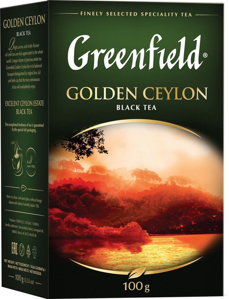 Чай «Golden ceylon» | Классическая коллекция | Greenfield