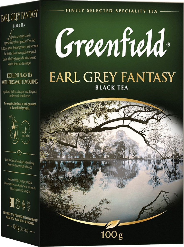 Чай «Earl grey fantasy» | Классическая коллекция | Greenfield