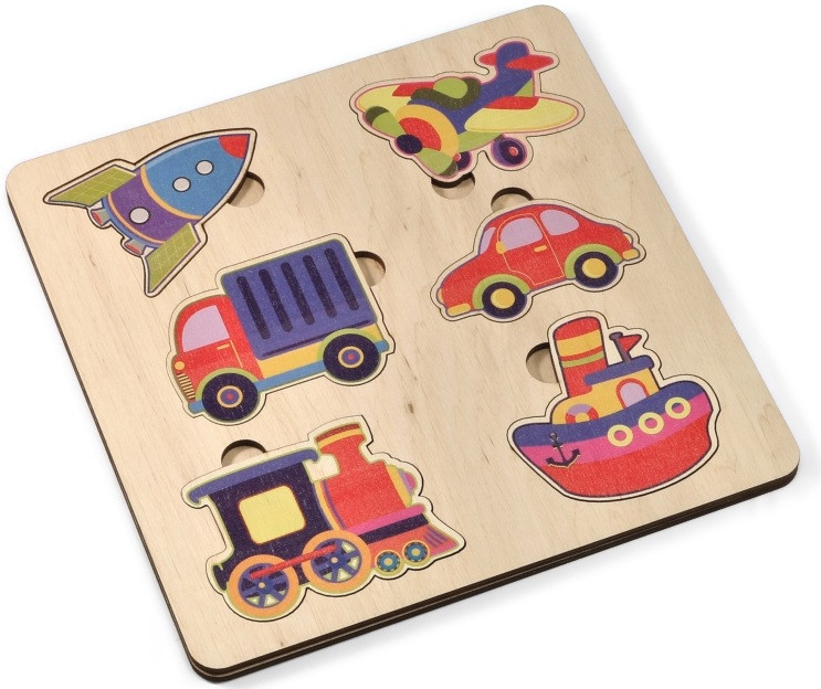 Пазл деревянный «Транспорт» | Десятое королевство