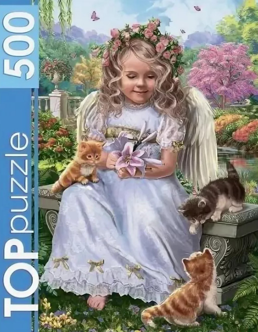 Пазл «Нежный ангел» | TOPpuzzle-500 | Рыжий кот