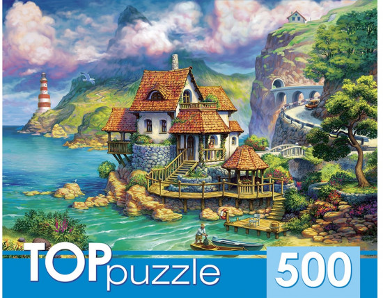 Пазл «Прибрежный домик»