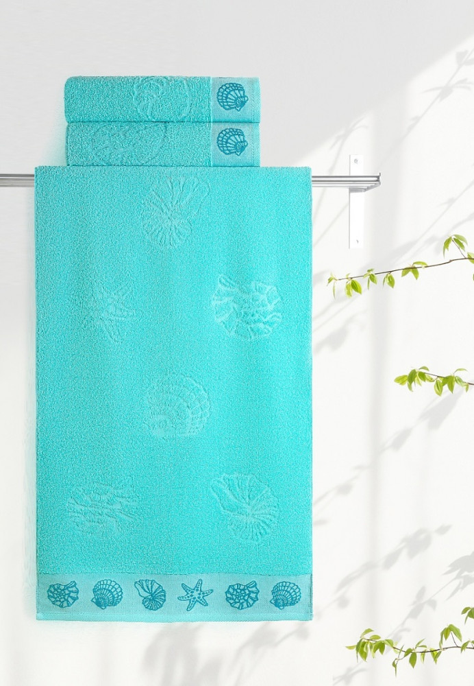 Полотенце махровое | Ракушки | Aquarelle