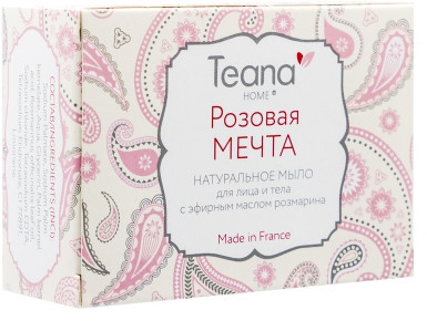 Мыло натуральное для лица и тела «Розовая мечта» | Teana
