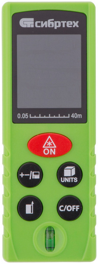 Дальномер лазерный с пузырьковым уровнем PM-40 | Сибртех