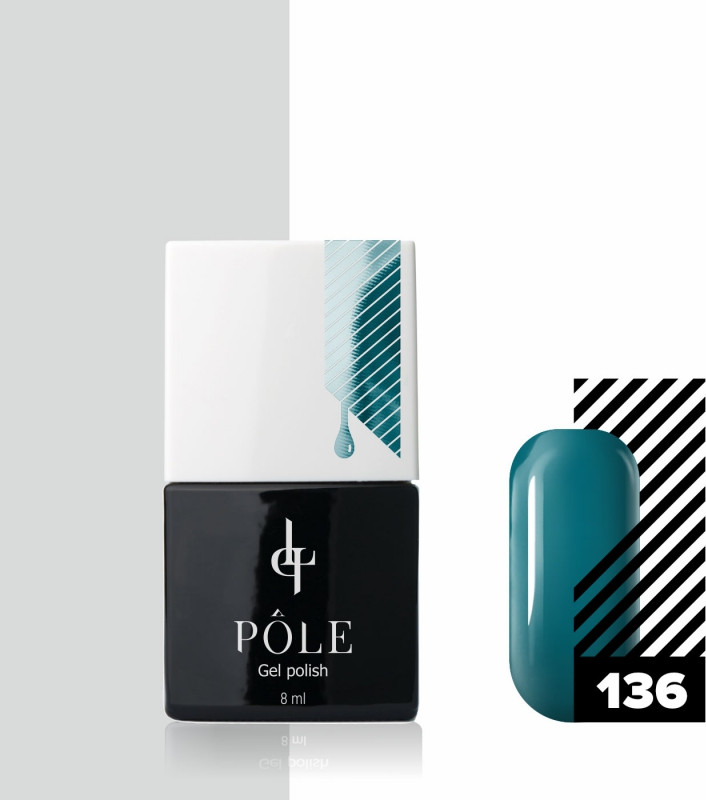 Гель-лак для ногтей, оттенок 136 Тропический какаду | Pole