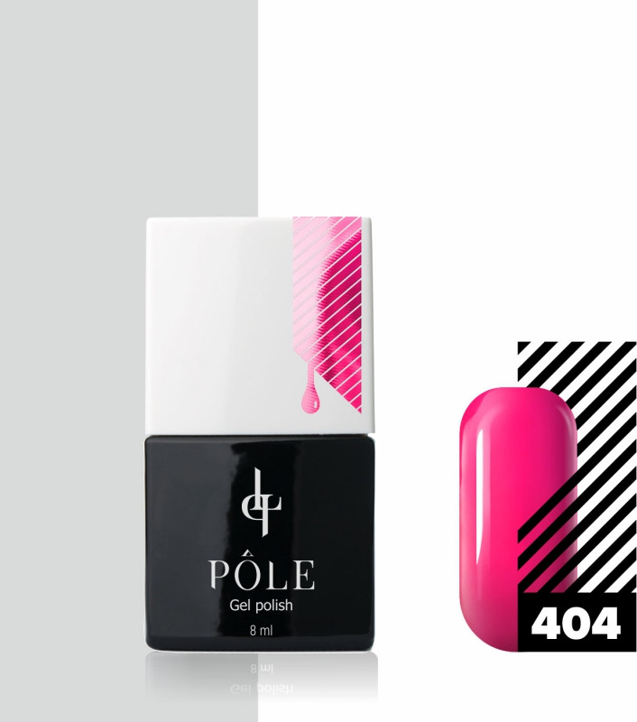 Гель-лак для ногтей, оттенок 404 Пурпурный | Pole