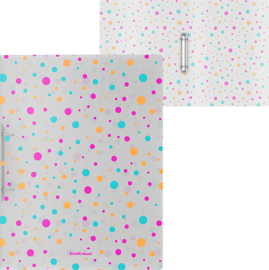 Папка на 2-х кольцах | Dots | Erich Krause
