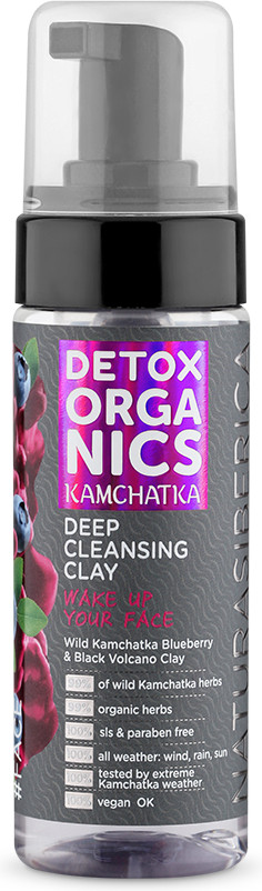 Пенка для умывания с глиной «Deep Cleansing Clay» | Detox Organics Kamchatka | Natura Siberica