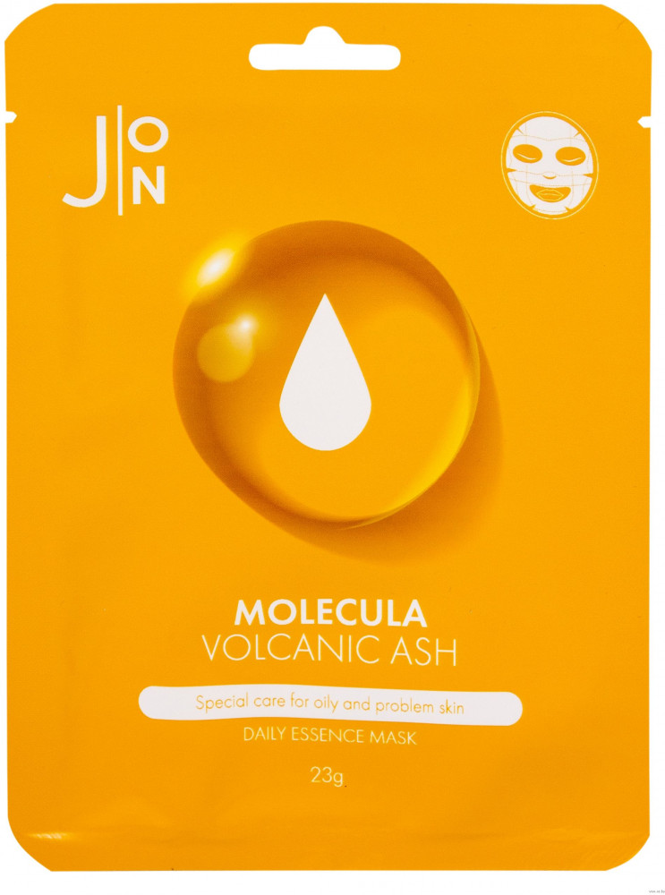 Маска для лица тканевая «Вулканический пепел» | Molecula | J:ON