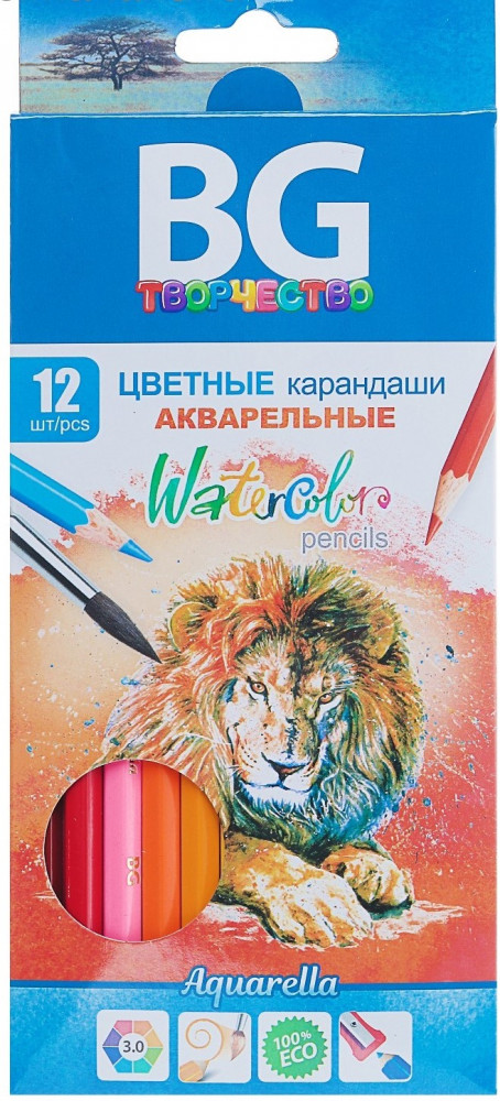 Набор цветных акварельных карандашей | Aquarella | BG