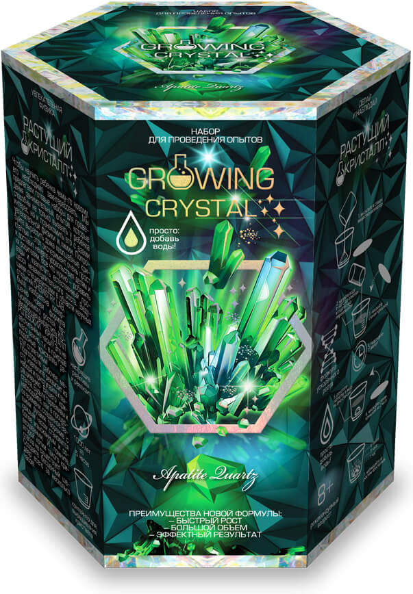 Набор для творчества «Растущий кристалл. Apatite» | Growing Crystal | Danko Toys