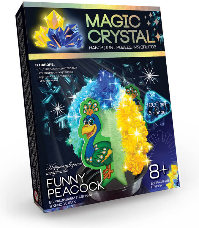 Набор для творчества «Магический кристалл. Павлин» | Magic Crystal | Danko Toys