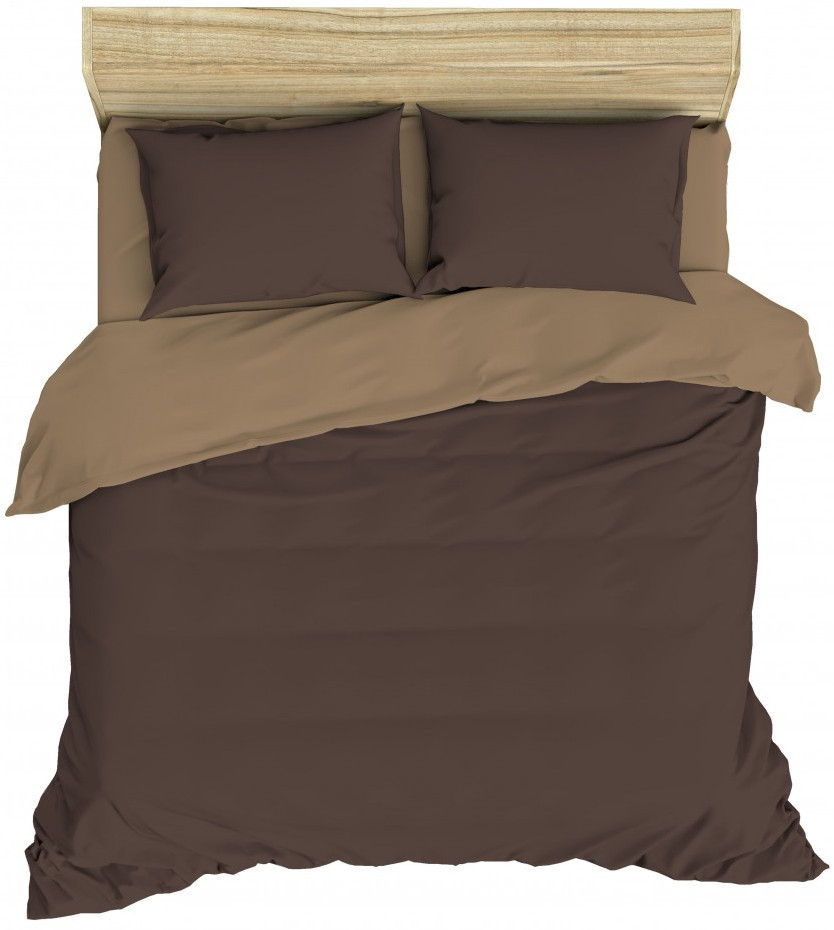 Комплект постельного белья «Кофе с молоком-2» (арт. 361/2, 2-спальный, поплин, 2 наволочки 70×70) | Глянец | Василиса