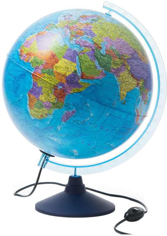 Глобус политический с подсветкой на круглой подставке | Globen