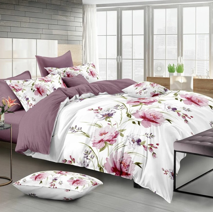 Комплект постельного белья (арт. 849, 1,5-спальный, сатин, 2 наволочки 70×70) | Мильфлёр | Василиса