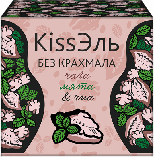 Кисель мятный с чагой и семенами чиа