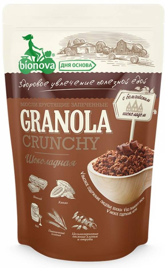 Мюсли запеченные шоколадные | Bionova