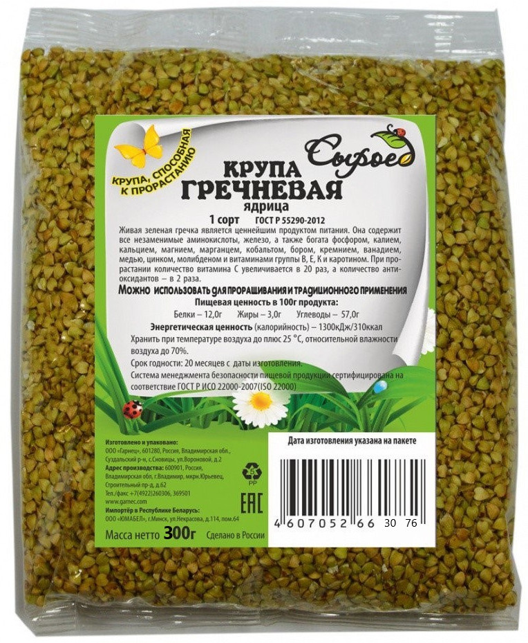 Зерна Гречки для проращивания | Сыроед