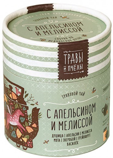 Чай травяной с апельсином и мелиссой