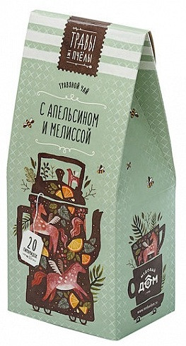 Чай травяной с апельсином и мелиссой