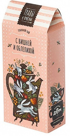 Чай травяной с вишней и облепихой