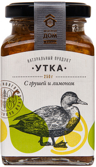 Консервы мясные «Утка с грушей и лимоном»