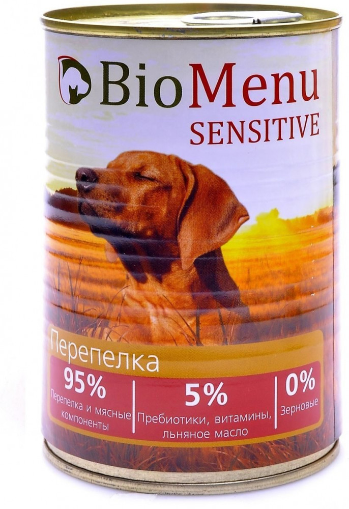 Консервы гипоаллергенные для собак «Перепелка» | Sensetive | BioMenu