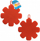 Щетка силиконовая для мытья посуды, овощей и фруктов «Цветок»