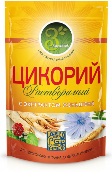 Цикорий растворимый с экстрактом женьшеня