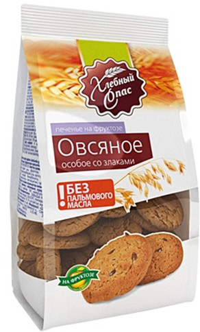 Печенье овсяное со злаками на фруктозе