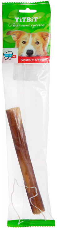 Пищевод говяжий для собак | Лакомый кусочек | TiTBiT