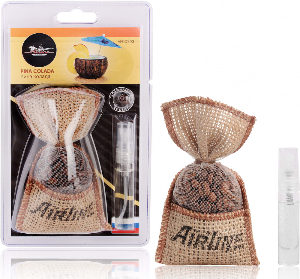 Ароматизатор подвесной «Кофе в мешочке со спреем» | Airline