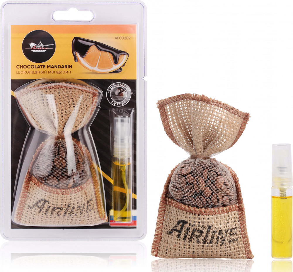 Ароматизатор подвесной «Кофе в мешочке со спреем» | Airline