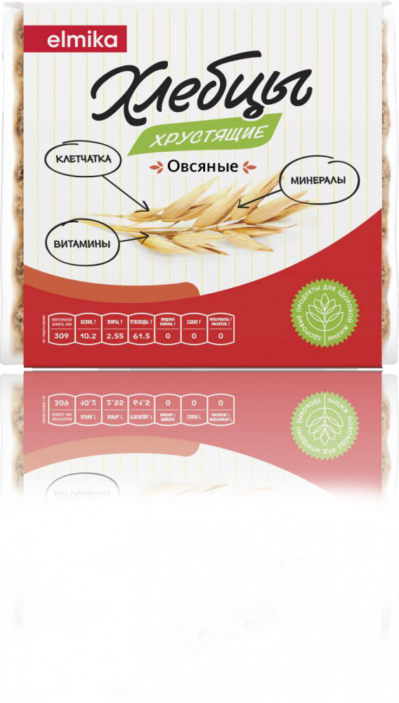 Хлебцы хрустящие «Овсяные» | Elmika