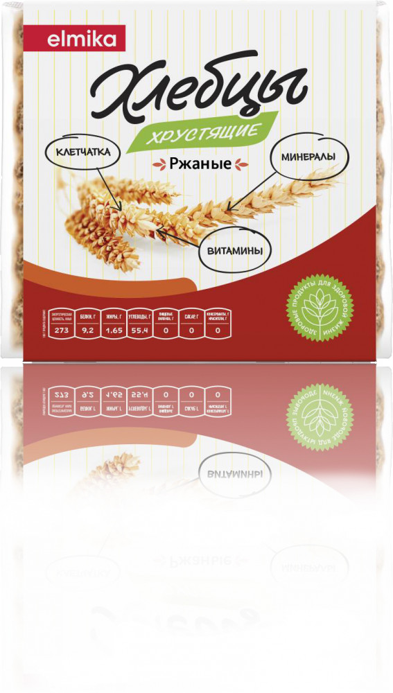 Хлебцы хрустящие «Ржаные» | Elmika