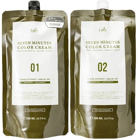 Средство для окрашивания волос «Seven Perfect Cover Up», оттенок натуральный коричневый | La’dor