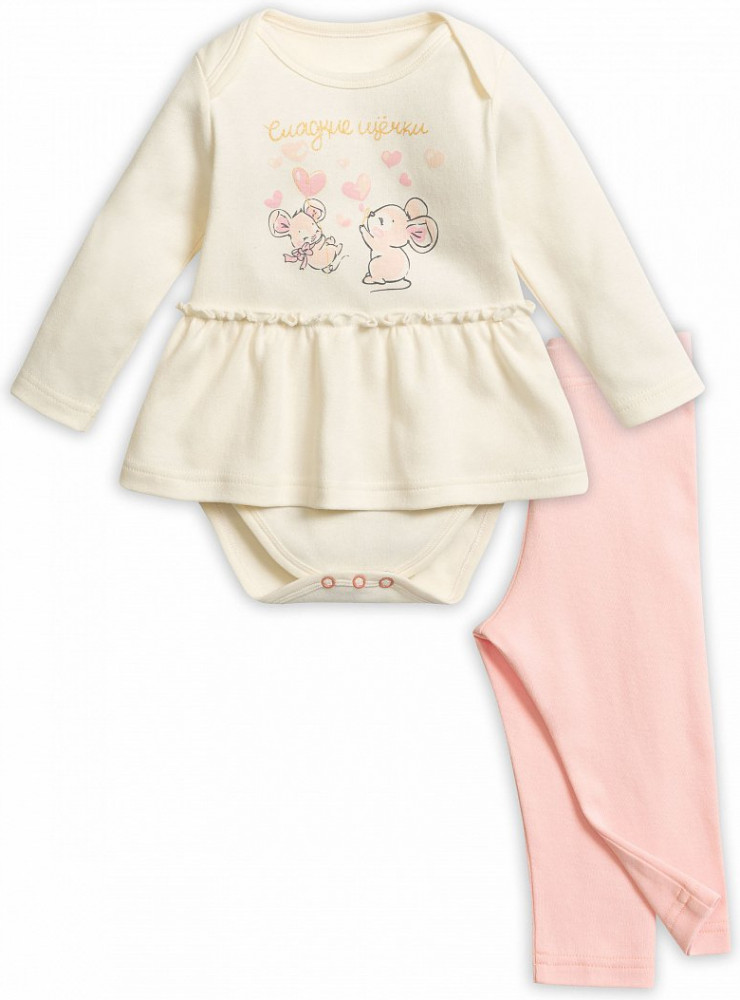 Комплект для девочек: боди и лосины | Pelican