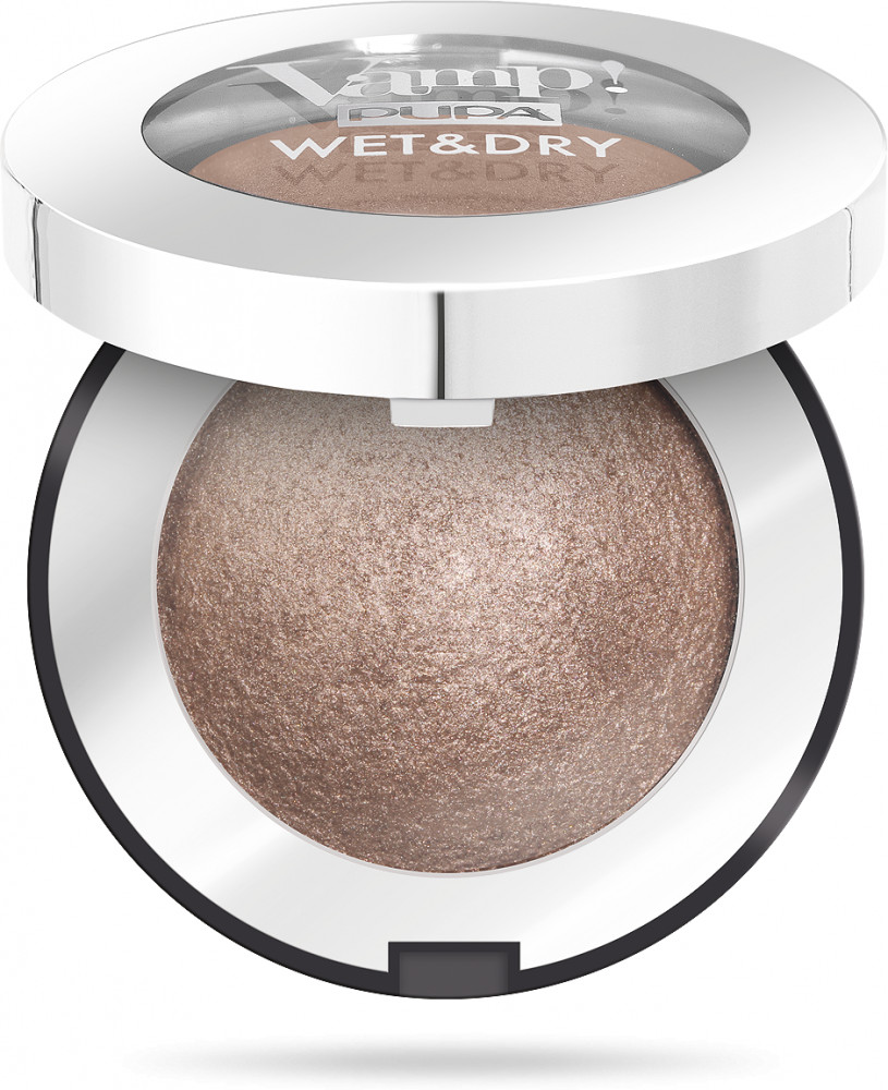 Тени для век «Wet & Dry», оттенок 102 Золотой тауп | Vamp! | Pupa