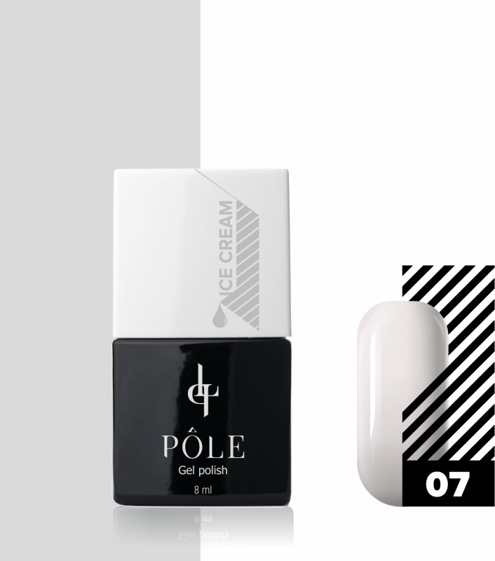Гель-лак для ногтей «Ice Cream», оттенок 07 Лакомый кокос | Pole